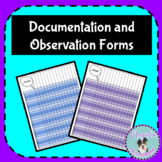 Documentation Observation Forms for Exit Tickets Grades Ch