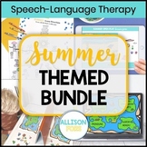 Summer Speech Therapy Activities Bundle - Speech and Langu