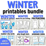 Winter Bundle for Hands-on Preschool Activities and Centers