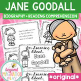 Jane Goodall Comprehension Sheets and Biography
