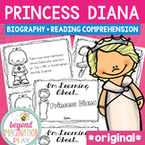 Princess Diana Comprehension Sheets and Biography