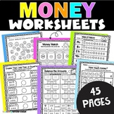 Money Worksheets Counting Coins Activities 1st 2nd Grade M