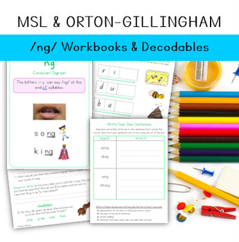 Preview of /ng/ Digraph Workbook