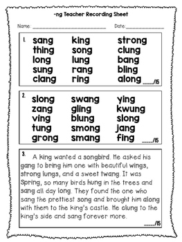 ng worksheet phonic ong,  ending    Fluency ang,  Phonics ung) ing, ( ng