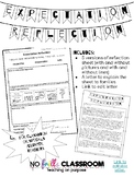 #nofrillsclassroom Expectation Reflection (PBIS, Behavior 