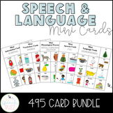 Speech and Language Mini Cards Bundle