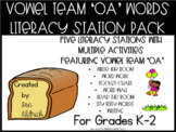 'oa' Vowel Team Literacy Station Activities