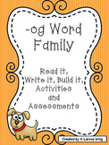 -og Word Family Packet, Read it, Build it, Write it Activi