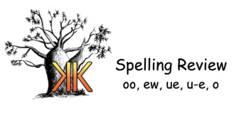 Preview of m/oo/n Spelling Daily Review/Warm Up- oo, ew, ue, u-e, o- Editable!