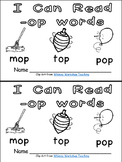 -op Word Family Emergent Reader Kindergarten with Pocket C
