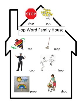 Preview of -op Word Family House