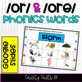 Preview of /or/ and /ore/ Phonics - Google Slides - NO PREP - R-Controlled - 2nd Grade