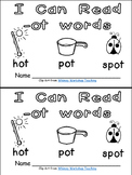 -ot Word Family Emergent Reader Kindergarten with Pocket C
