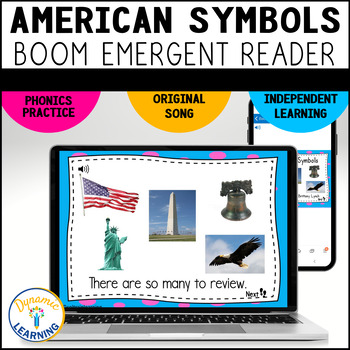 Preview of American Symbols Reading Social Studies Boom Cards First Grade