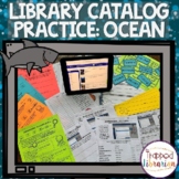 Library Catalog Practice for Ocean Themed Library Lessons