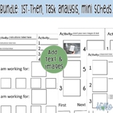 Mini Schedules, Task Analysis, First-Then & Sticker Token Bundle