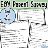 Parent Survey: End of year survey