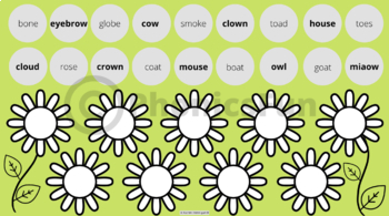 Preview of “ ow” and “ou” Sound Interactive Sorting Activity for Jamboard