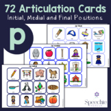/p/ Articulation Cards - Initial, Medial and Final