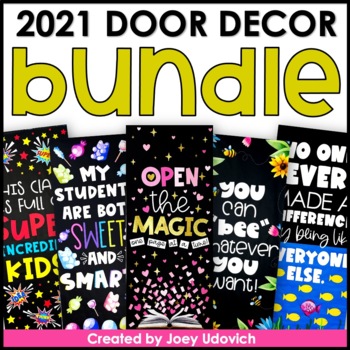 Preview of 50% OFF! Door Decor Bundle 2021 | Bulletin Boards | Classroom Decor