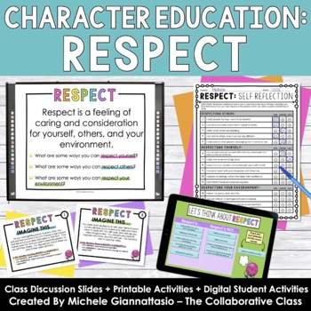 Preview of RESPECT Character Education & SEL Slides & Activities