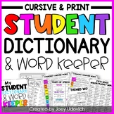 Student Dictionary: Cursive With Print Additions & BONUSES!