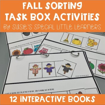 Preview of FALL TASK BOX SORTING EARLY CHILDHOOD SPECIAL ED AND SPEECH THERAPY