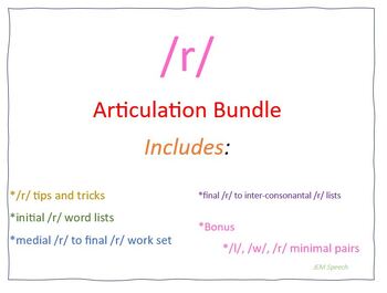Preview of /r/ Articulation Bundle