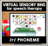 /r/ Sensory BOOM CARDS™ Speech Therapy: Vocalic, Initial, 