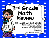 3rd Grade Daily Math Review of Fractions and Multiplication