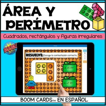 Área y perímetro presentación digital, Spanish PowerPoint