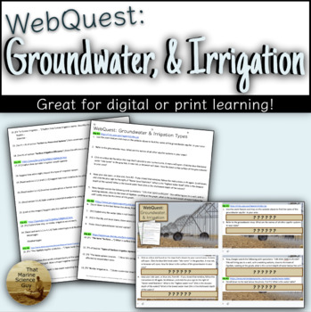 Preview of AP® Env Science Unit 5.5 WebQuest - Groundwater, Aquifers, & Irrigation Types