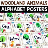 Woodland Animals Classroom Theme Decor Alphabet Posters