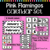 Flamingos Classroom Decor Calendar Set