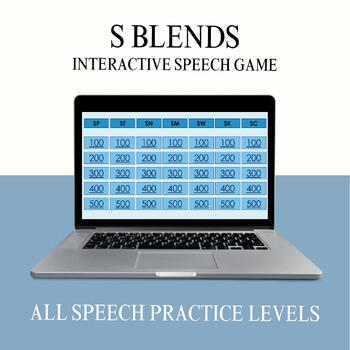 Preview of /s/ Blend Interactive Points Game