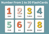 ♥ set of 20 Number FlashCards ♥