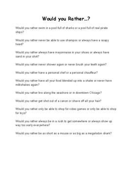 /sh/ Loaded Would you Rather Questions by Free Speech Therapy Resources