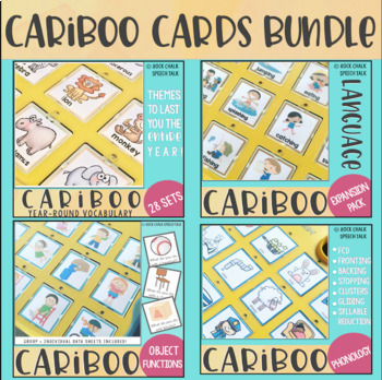 Preview of Cariboo Cards Bundle: Vocabulary, Functions, Phonology, Apraxia