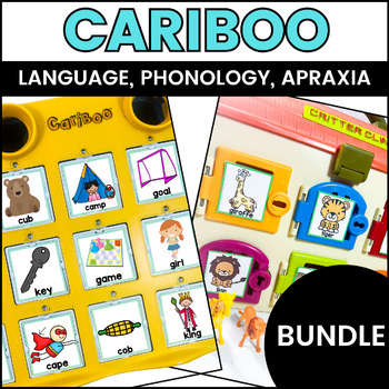 Preview of Cariboo Cards Bundle: Vocabulary, Functions, Phonology, Apraxia