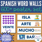 Spanish Classroom Decor Editable Spanish Poster Bundle wit
