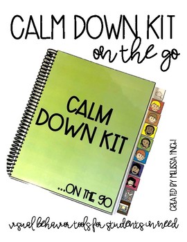 Preview of Calm Down Kit On The Go- Social Emotional Learning Strategies and Visual Support