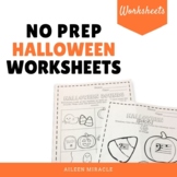 Halloween Music No Prep Worksheets