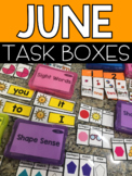 June (Summer or ESY) Task Boxes