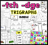 -tch -dge Trigraphs Worksheets Puzzles Games Bundle