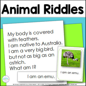 Preview of Animal Facts Reading Comprehension - Habitats, Classification Science Riddles