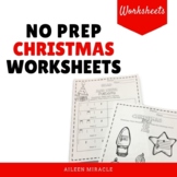 No Prep Christmas Music Worksheets