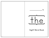 "the" FRY Sight Words Printable Activity Book (FREEBIE!)