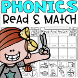 Preview of Read & Match Phonics (CVC, Digraphs, Diphthongs and more!)