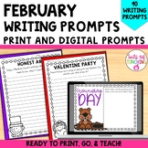 February Writing Prompts February Writing Activity Valenti