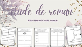 Preview of Étude de roman FRENCH Novel Study for any book